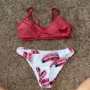 Rose colored bikini